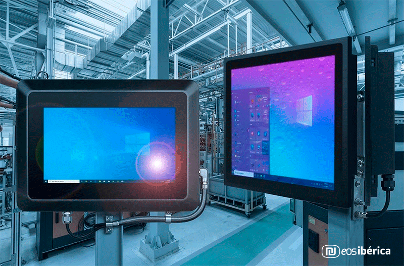 Painéis tácteis industriais em Portugal utilizados em ambiente industrial para interface HMI