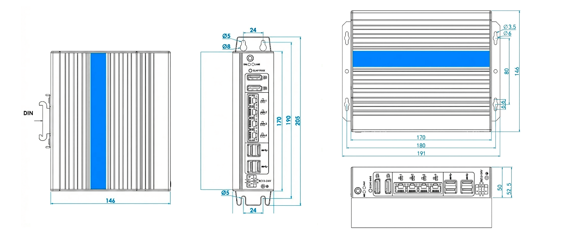 IEXP 512 I5 1235U COM 24V - Image 5