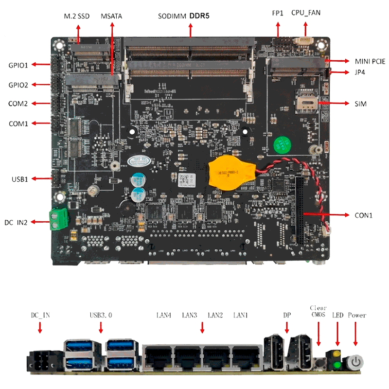 IEXP 512 I5 1235U COM 24V - Image 2