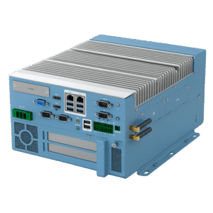 PC industrial fanless de alto desempenho com CPU Intel® i3-12100 até 4,40 GHz. Ideal para automação, videovigilância e Edge AI.