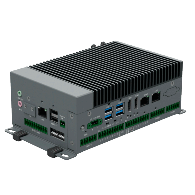 eRX-JH-i5-1135G7–9-36V-PC-industrial-robusto. PC industrial de alto desempenho concebido para aplicações periféricas na Internet Industrial das Coisas (IIoT).